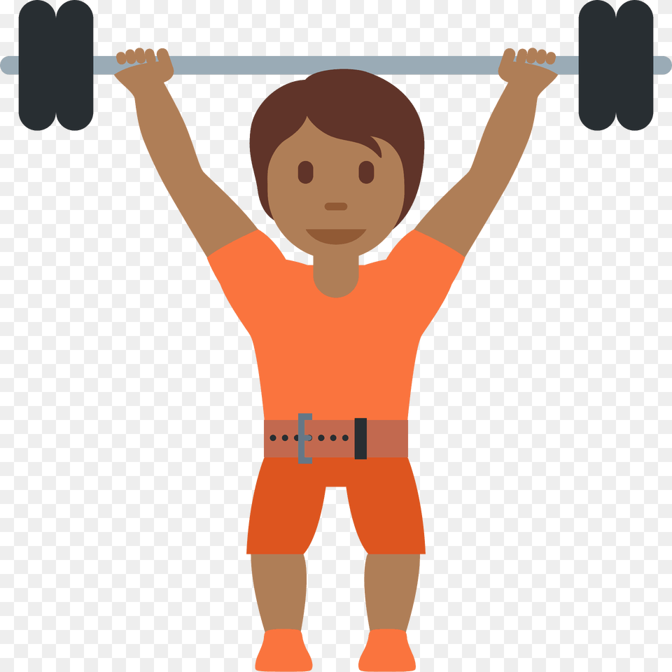 Person Lifting Weights Emoji Clipart, Face, Head, Working Out, Fitness Free Transparent Png