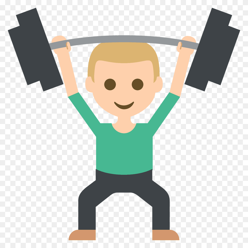 Person Lifting Weights Emoji Clipart, Photography, Face, Head, Portrait Free Png