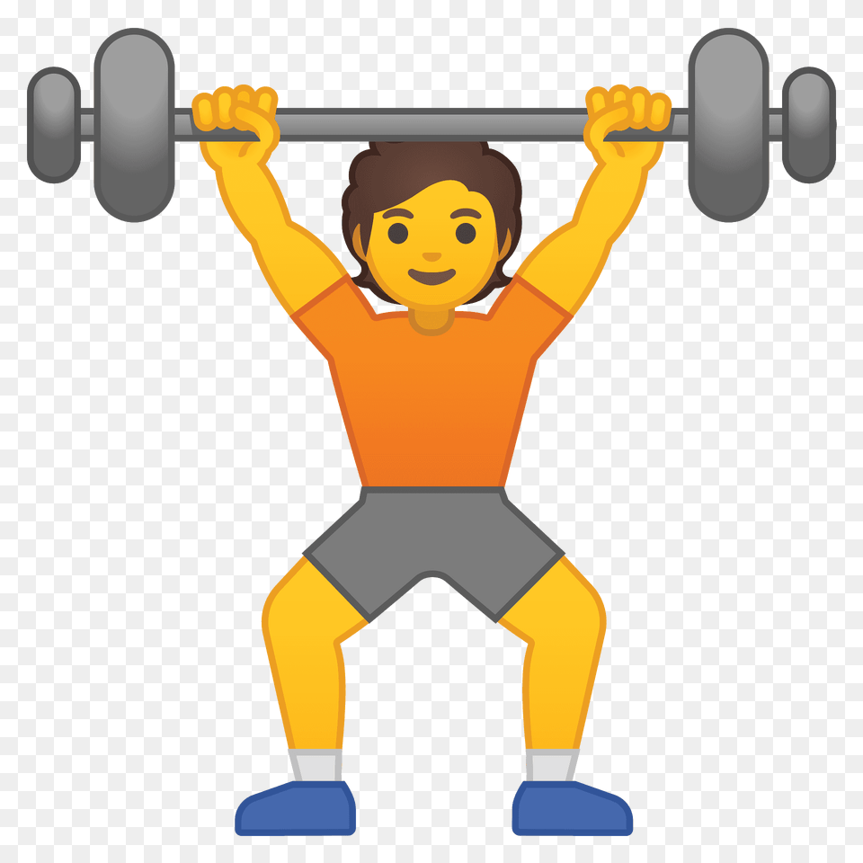 Person Lifting Weights Emoji Clipart, Baby, Face, Head, Working Out Free Transparent Png