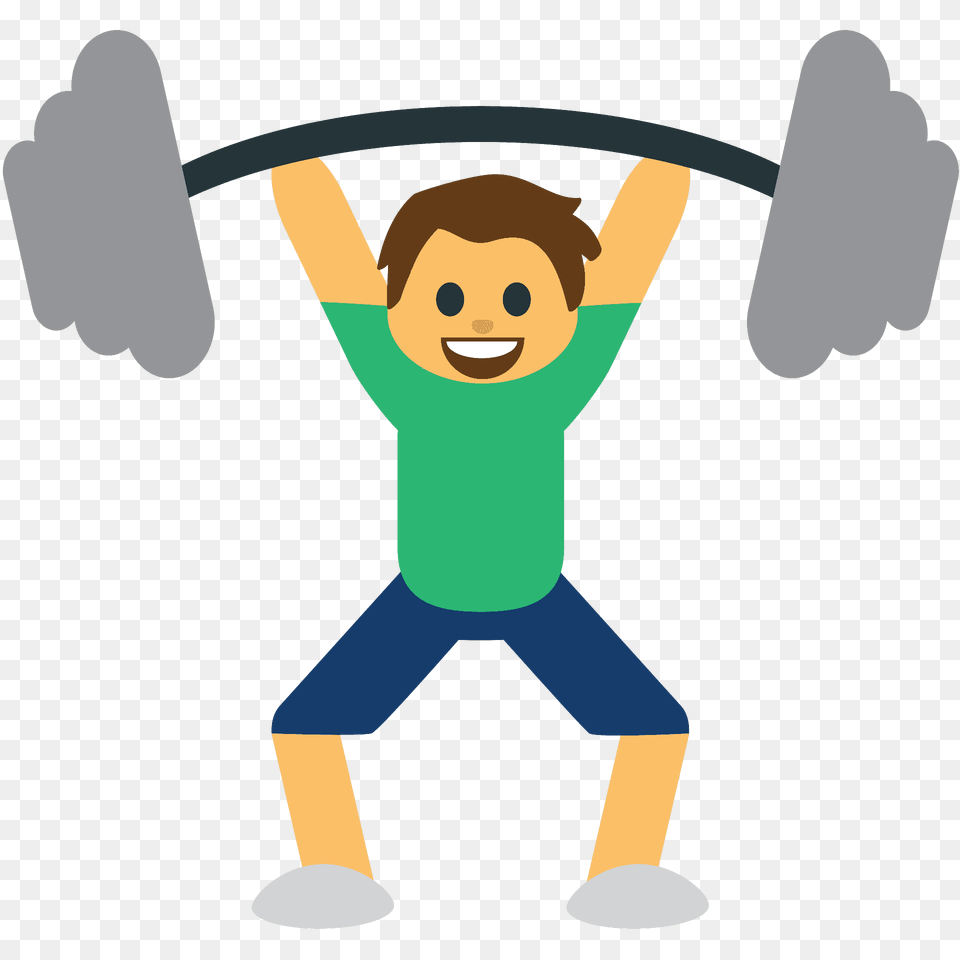 Person Lifting Weights Emoji Clipart, Photography, Portrait, Face, Head Free Png