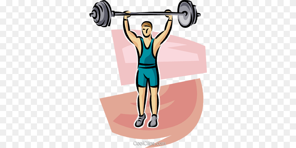 Person Lifting Weights Royalty Vector Clip Art Illustration, Working Out, Fitness, Sport, Clothing Free Png
