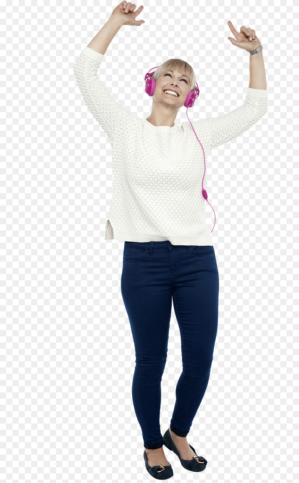 Person Listening Music Free Png Download