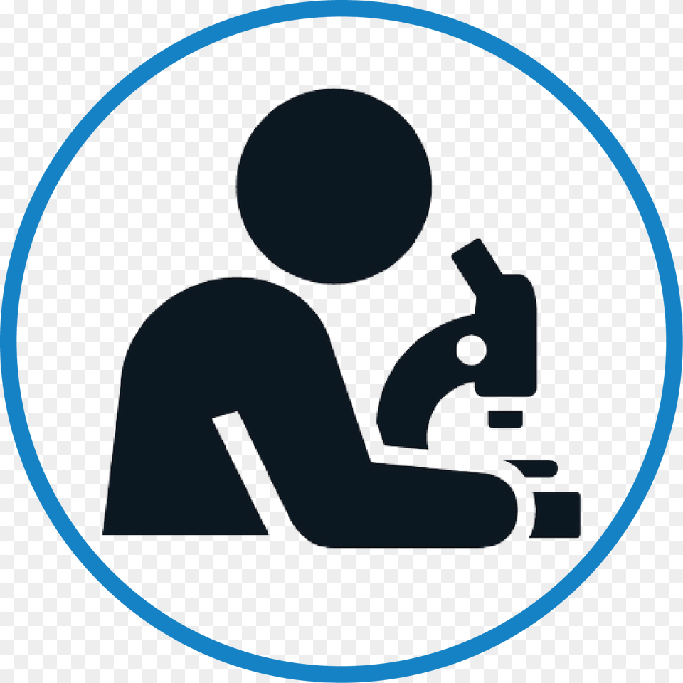 Person Looking Into A Microscope Looking Through Microscope Icon Png