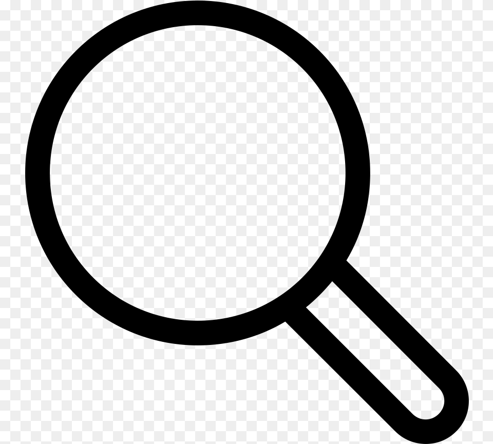 Person Magnifying Glass Icon, Gray Png Image