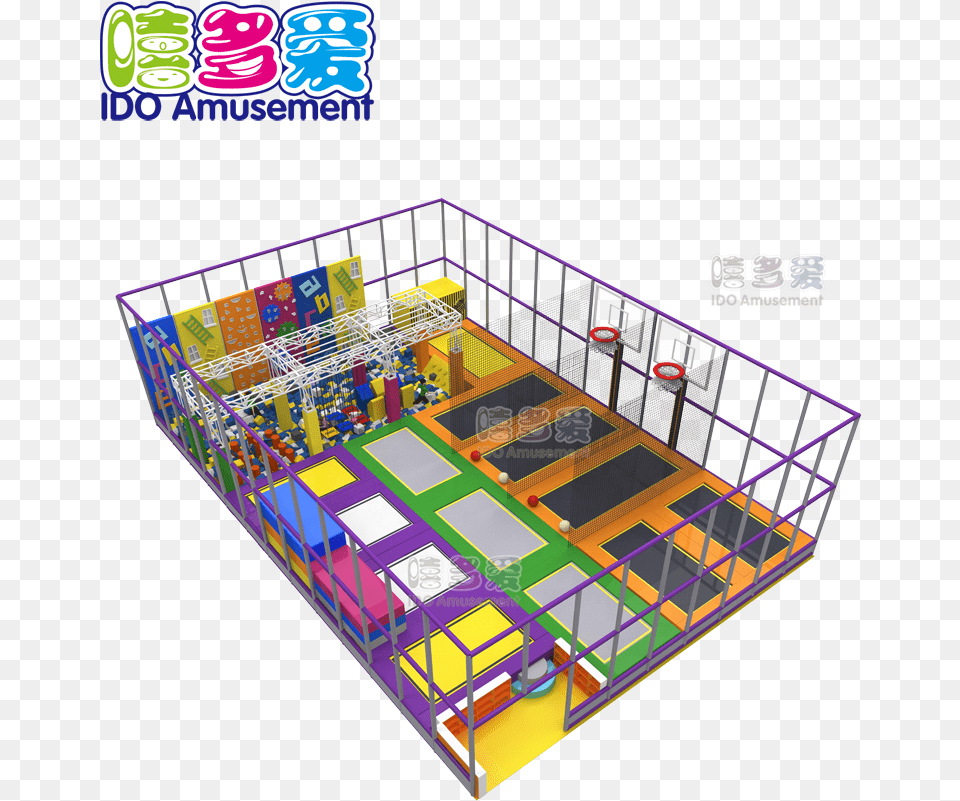 Person Mobile Bungee Trampoline Jumping Machine Amusement Playground, Indoors, Play Area, Indoor Play Area Free Png Download