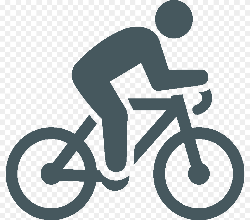 Person On A Bicycle Bike Icon White Background, Transportation, Vehicle, Cycling, Sport Free Transparent Png