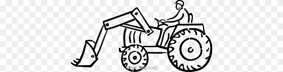 Person On A Tractor Royalty Free Vector Clip Art Illustration, Machine Png Image