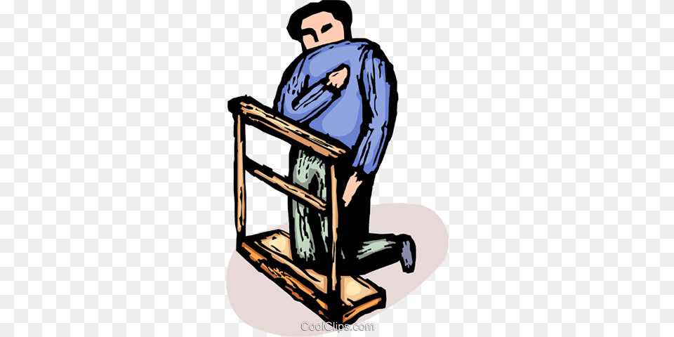Person On Bended Knee Praying Royalty Vector Clip Art, Carpenter, Kneeling, Adult, Male Free Transparent Png