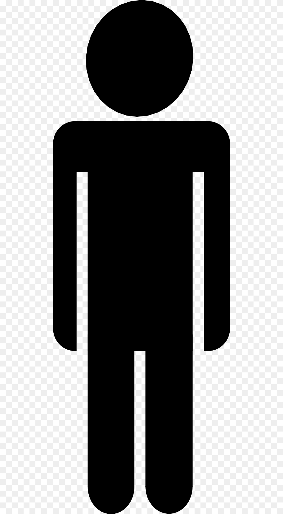 Person Outline Clipart Man Silhouette, Gray Png