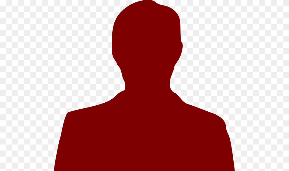 Person Outline Dark Red Clip Art, Silhouette, Adult, Male, Man Free Transparent Png