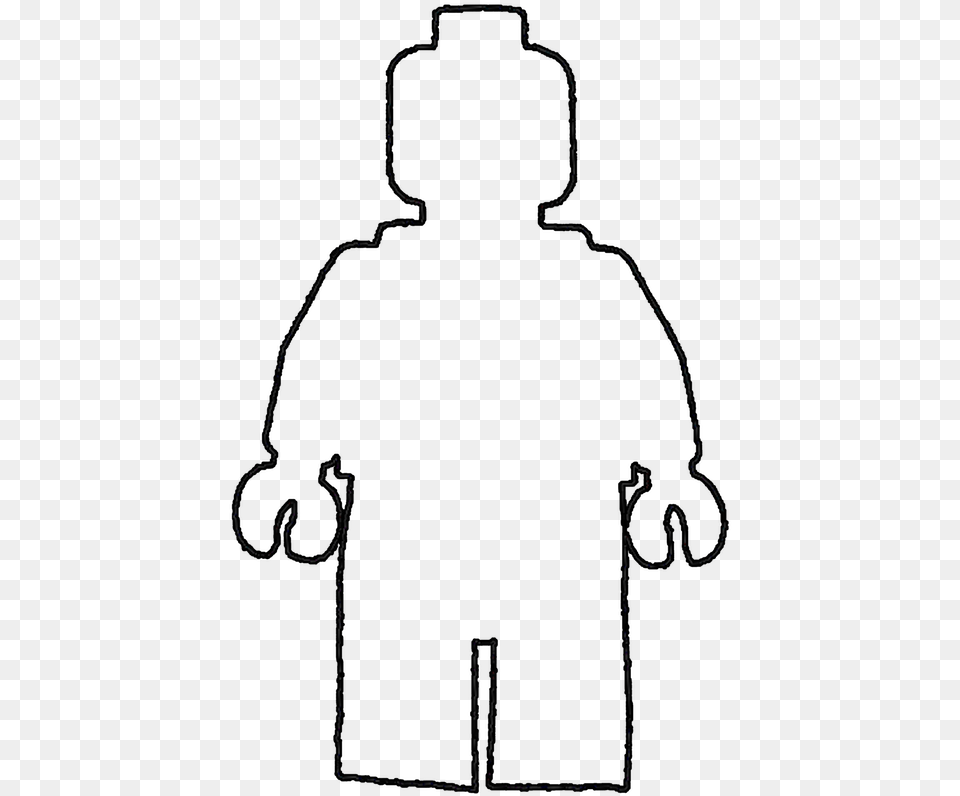 Person Outline Printable Lego Person Outline, Clothing, Coat, Silhouette, Adult Png Image