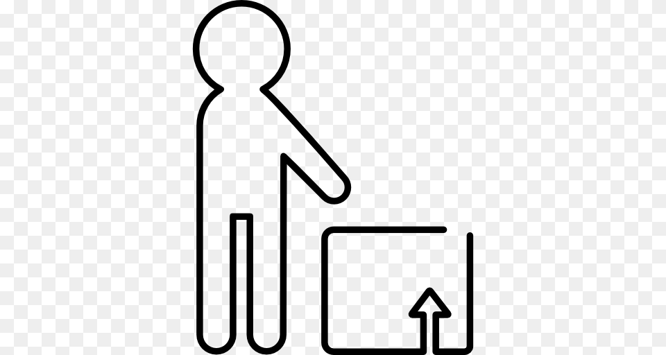 Person Outlines Group With Items, Sign, Symbol, Road Sign Free Png