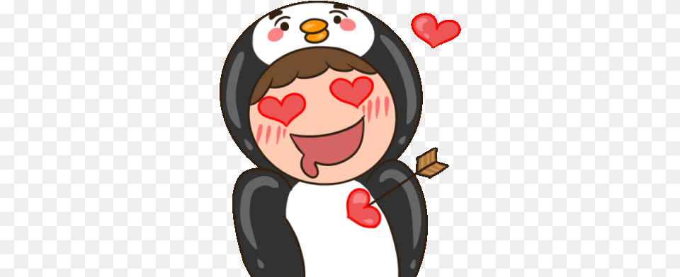 Person Penguin Boy Sticker Fictional Character, Nature, Outdoors, Snow, Snowman Free Png Download