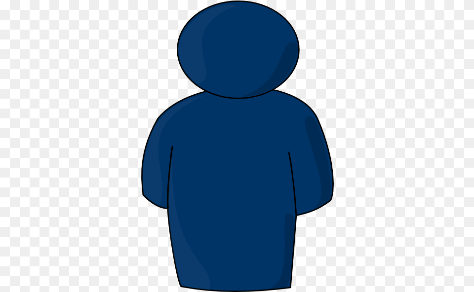Person People Clipart Clipartingcom Person Blue Silhouette Clip Art, Clothing, Hood, Knitwear, Sweater Free Transparent Png