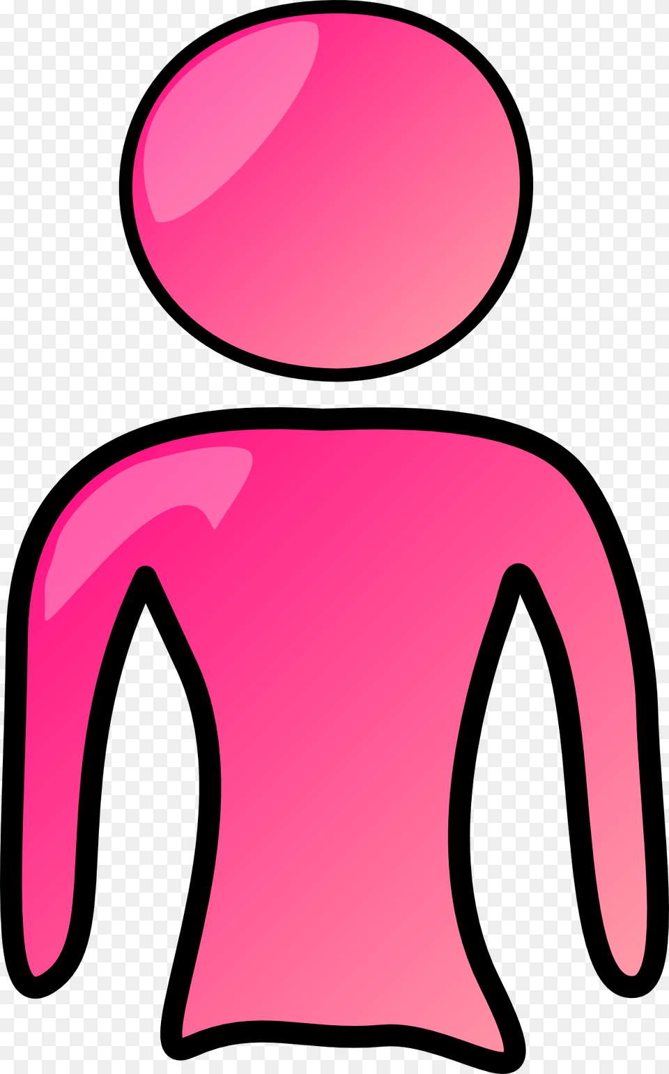 Person Pink Girl Vector Graphic On Pixabay Logo Orang Pink, Clothing, Long Sleeve, Sleeve Free Png