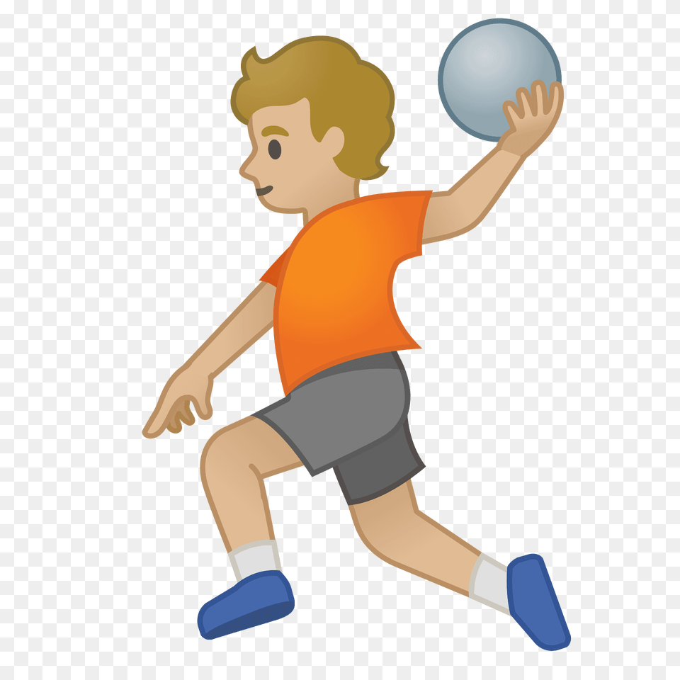 Person Playing Handball Emoji Clipart, Sphere, Sport, Ball, Shorts Png