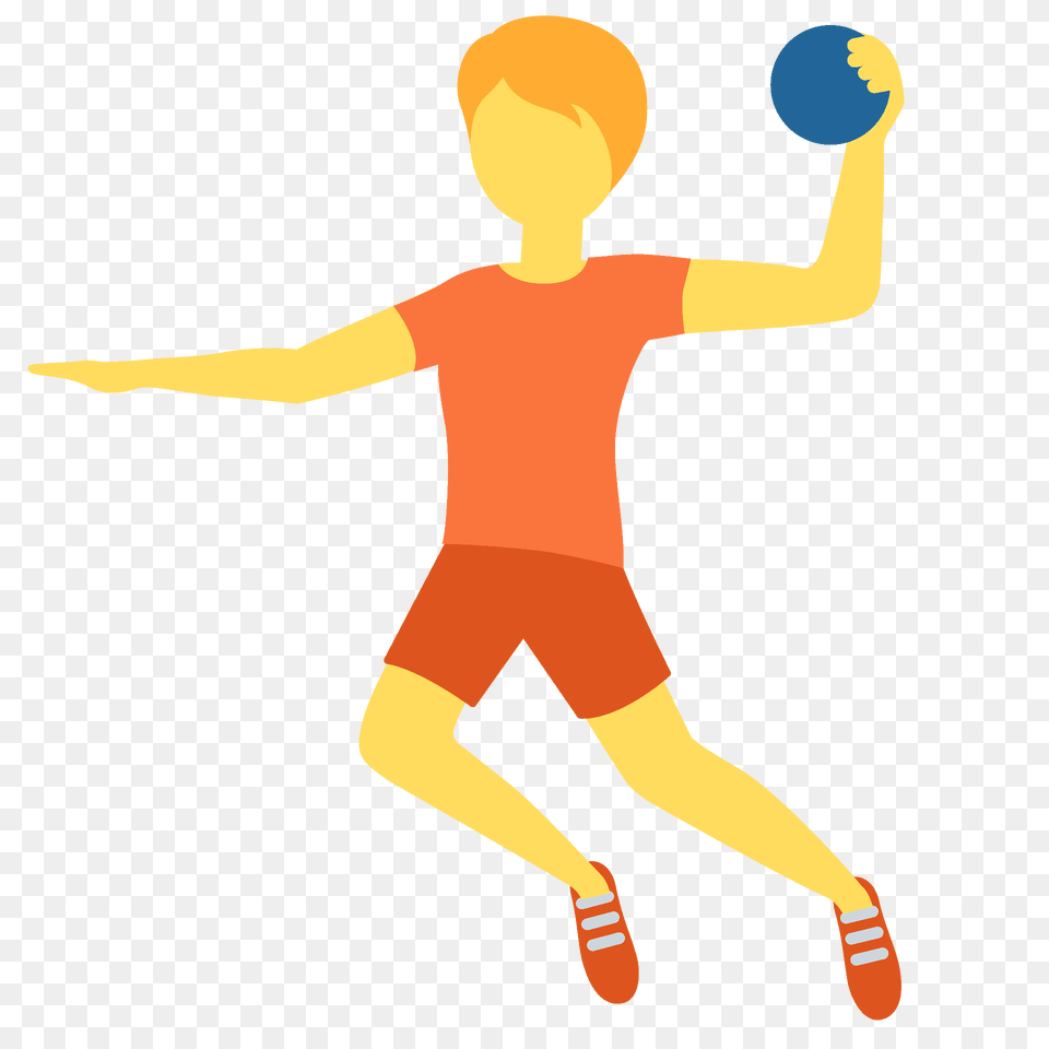 Person Playing Handball Emoji Clipart, Ball, Sport, Boy, Child Free Png Download