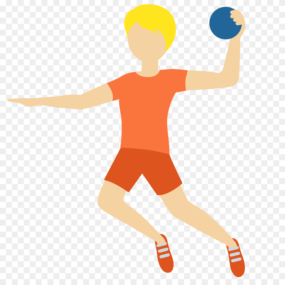 Person Playing Handball Emoji Clipart, Ball, Sport, Male, Child Free Png Download