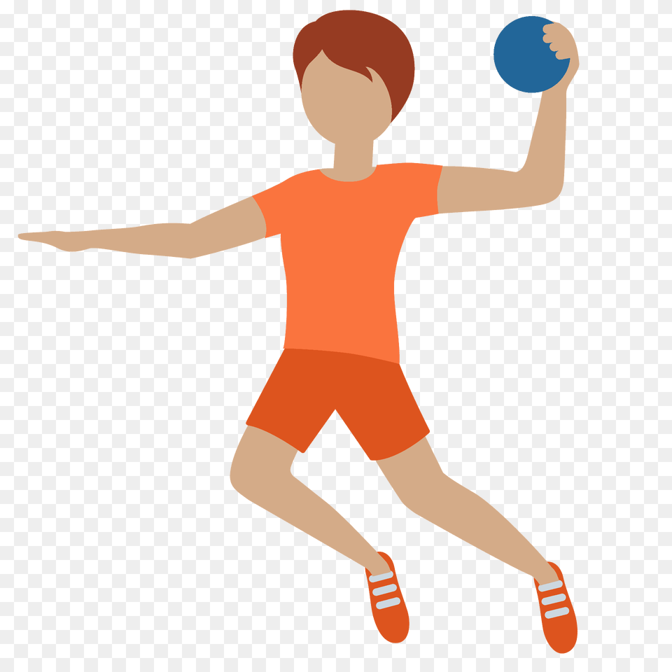 Person Playing Handball Emoji Clipart, Ball, Sport, Child, Boy Png