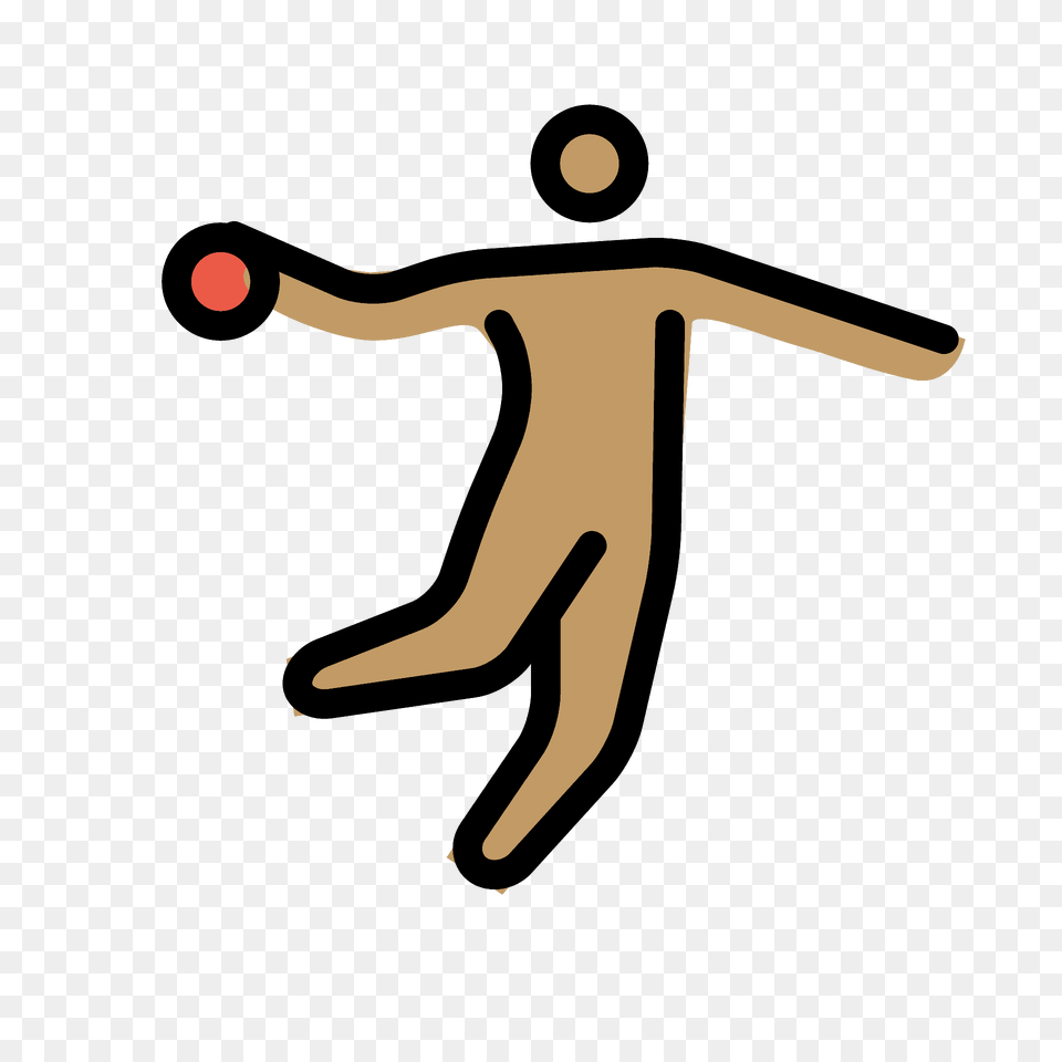 Person Playing Handball Emoji Clipart, People, Martial Arts, Sport, Tai Chi Free Png Download