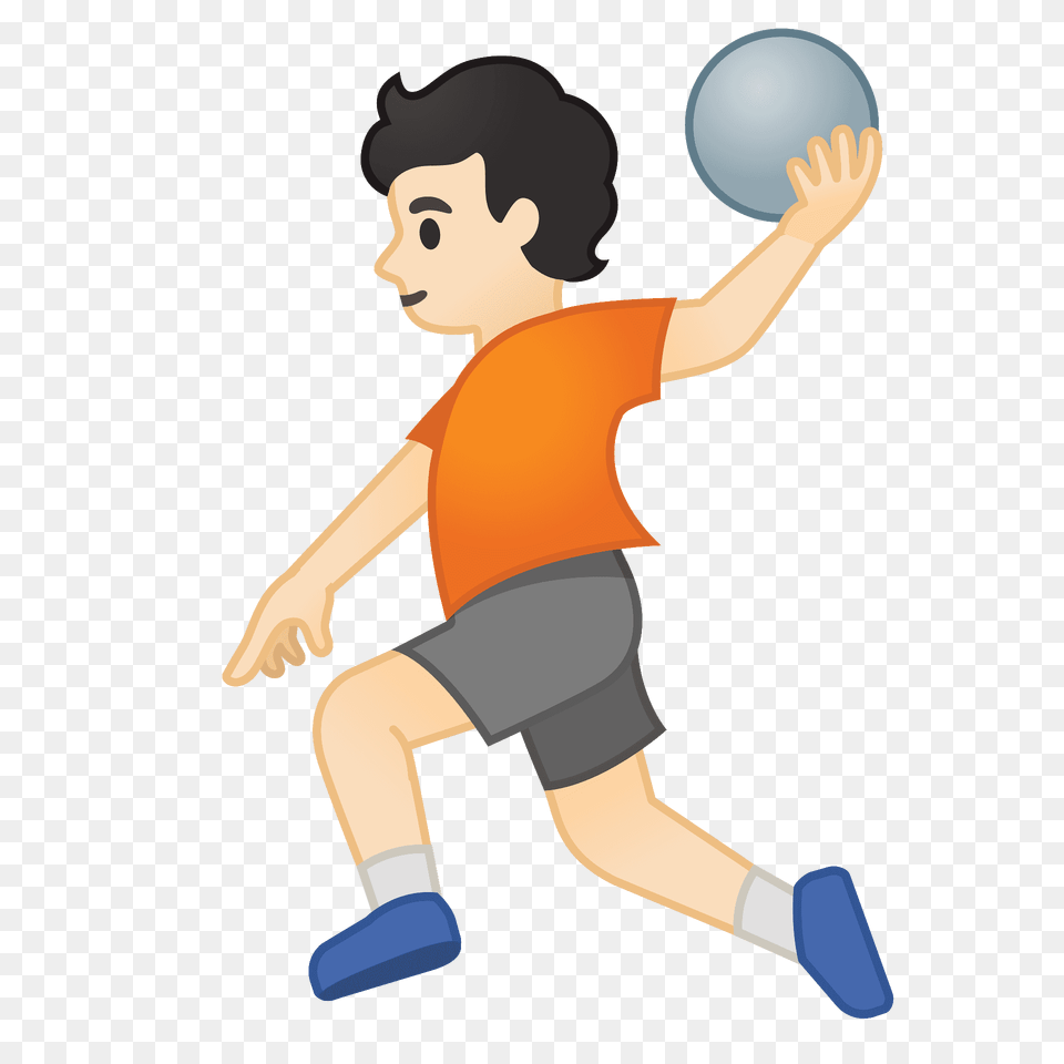 Person Playing Handball Emoji Clipart, Baby, Sphere, Clothing, Shorts Free Transparent Png