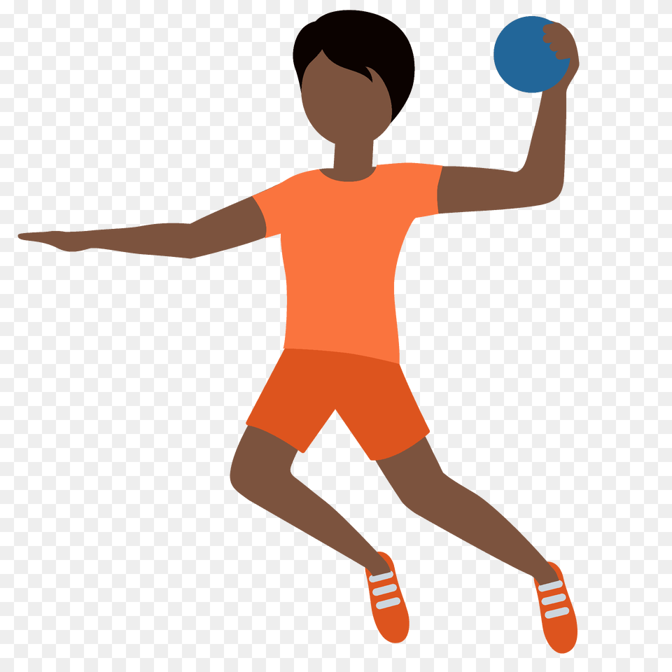 Person Playing Handball Emoji Clipart, Ball, Sphere, Sport, Boy Free Transparent Png