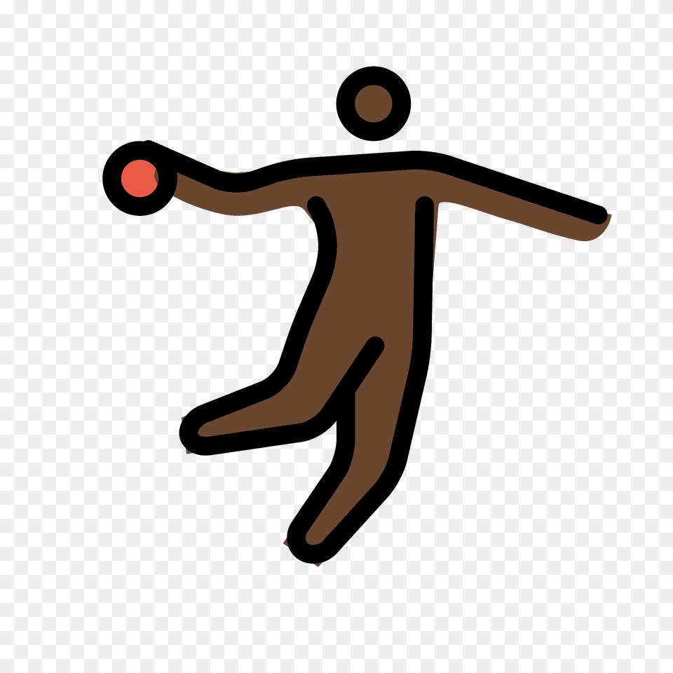 Person Playing Handball Emoji Clipart, People, Cross, Symbol, Martial Arts Png Image