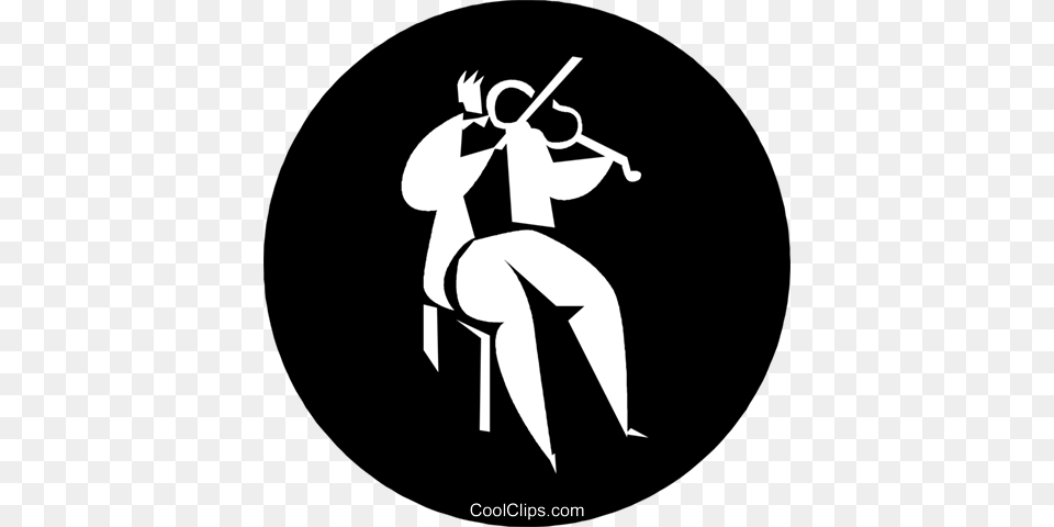 Person Playing The Violin Royalty Free Vector Clip Art, Stencil Png