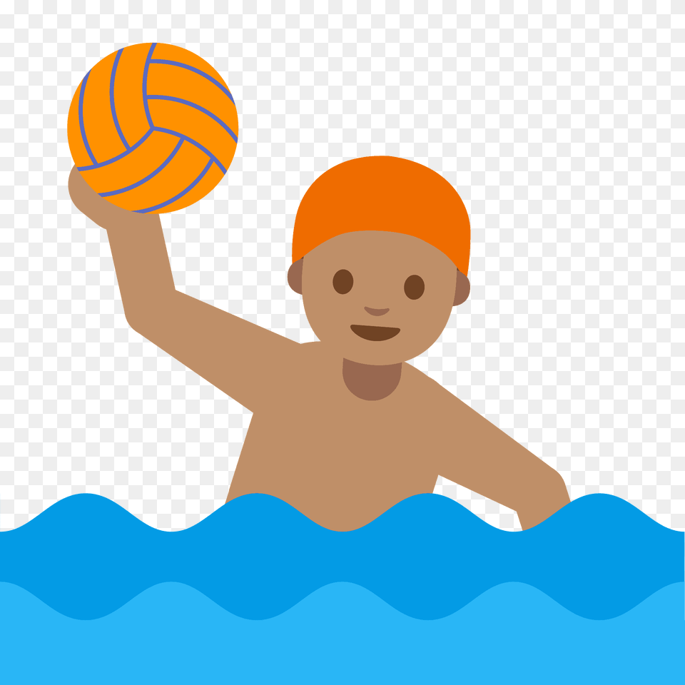 Person Playing Water Polo Emoji Clipart, Water Sports, Swimming, Sport, Leisure Activities Free Png