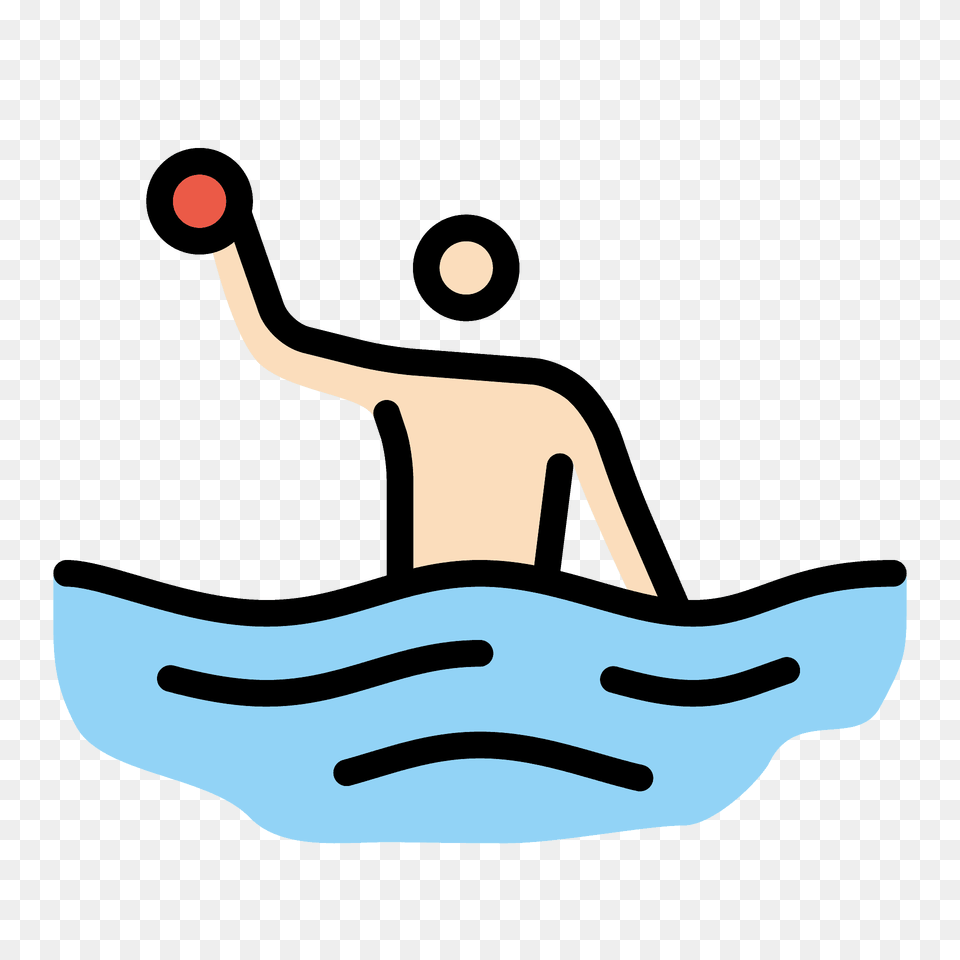 Person Playing Water Polo Emoji Clipart, Boat, Vehicle, Transportation, Watercraft Free Png Download