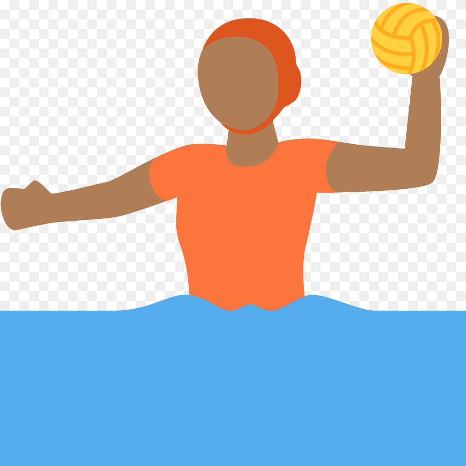 Person Playing Water Polo Emoji Clipart, Hat, Cap, Clothing, Sphere Free Png