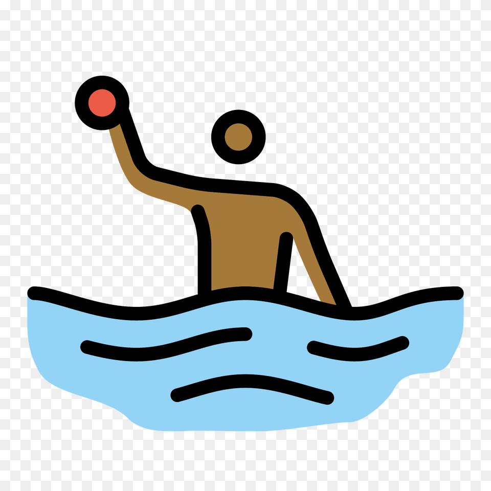 Person Playing Water Polo Emoji Clipart, Boat, Vehicle, Transportation, Watercraft Free Png