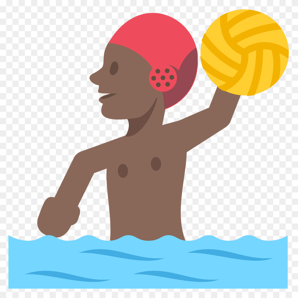 Person Playing Water Polo Emoji Clipart, Leisure Activities, Sport, Swimming, Swimwear Png Image