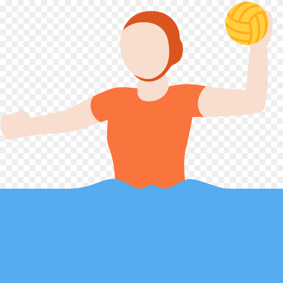 Person Playing Water Polo Emoji Clipart, Cap, Clothing, Hat, People Free Transparent Png