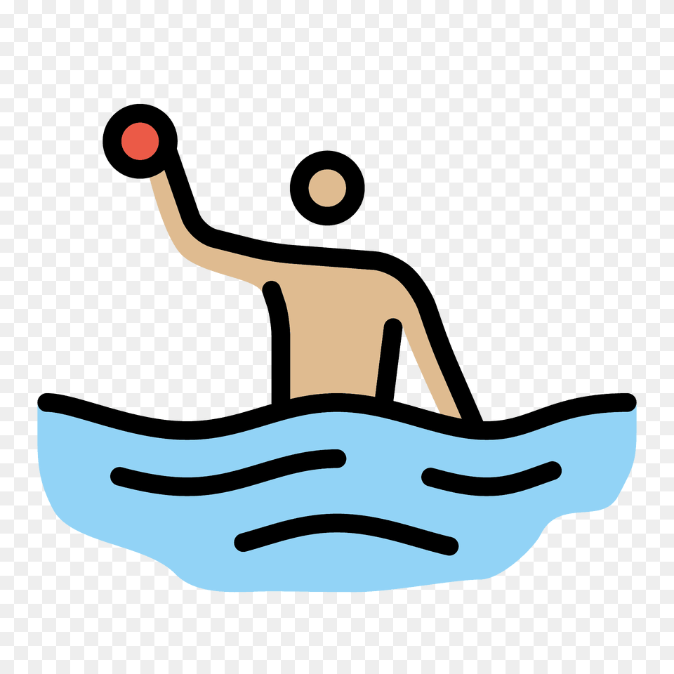 Person Playing Water Polo Emoji Clipart, Boat, Vehicle, Transportation, Watercraft Free Png