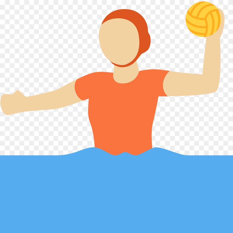 Person Playing Water Polo Emoji Clipart, Cap, Clothing, Hat, People Png Image