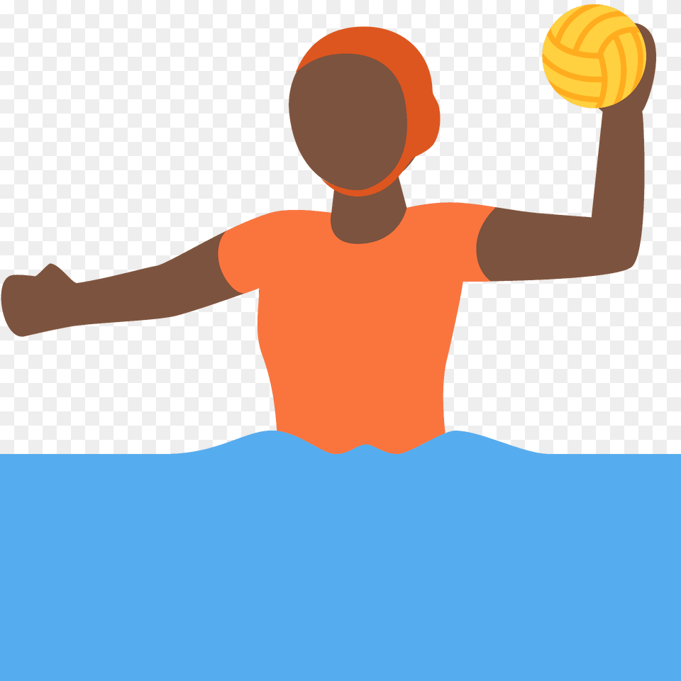 Person Playing Water Polo Emoji Clipart, People, Sphere, Ball, Cap Free Png