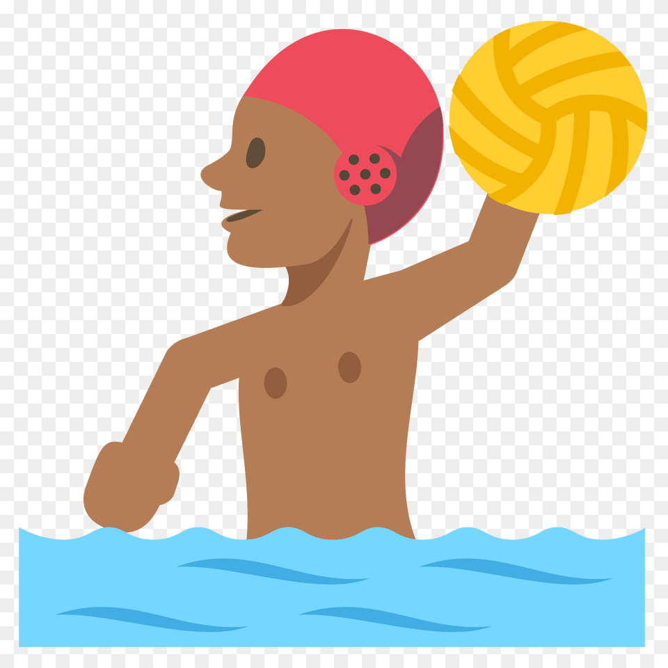 Person Playing Water Polo Emoji Clipart, Water Sports, Swimwear, Swimming, Sport Png