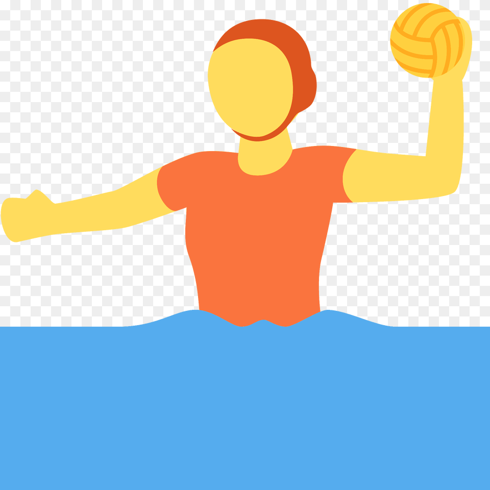 Person Playing Water Polo Emoji Clipart, Ball, Handball, Sport, People Free Transparent Png