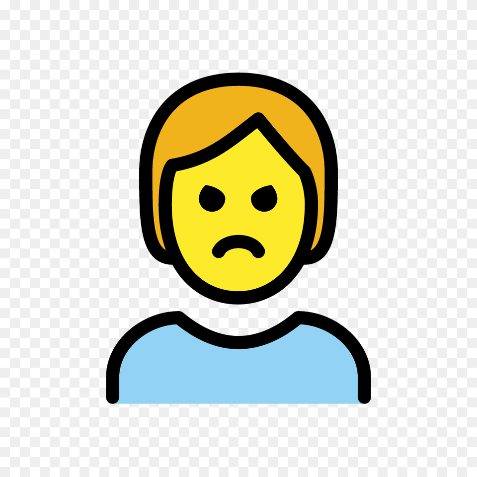 Person Pouting Emoji Clipart, Face, Head Png