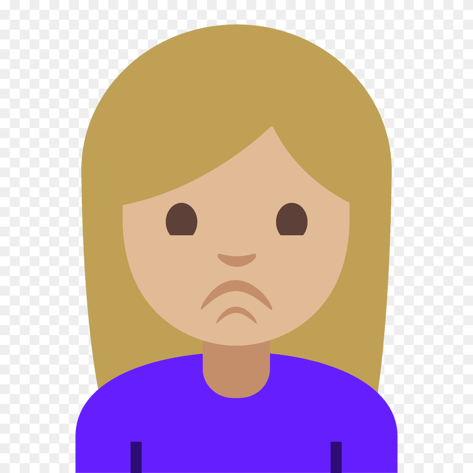 Person Pouting Emoji Clipart, Face, Head Png Image