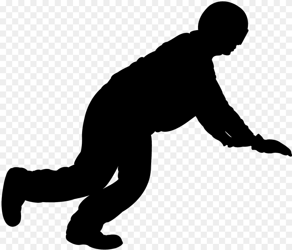 Person Pushing Silhouette, Adult, Male, Man, Head Png Image