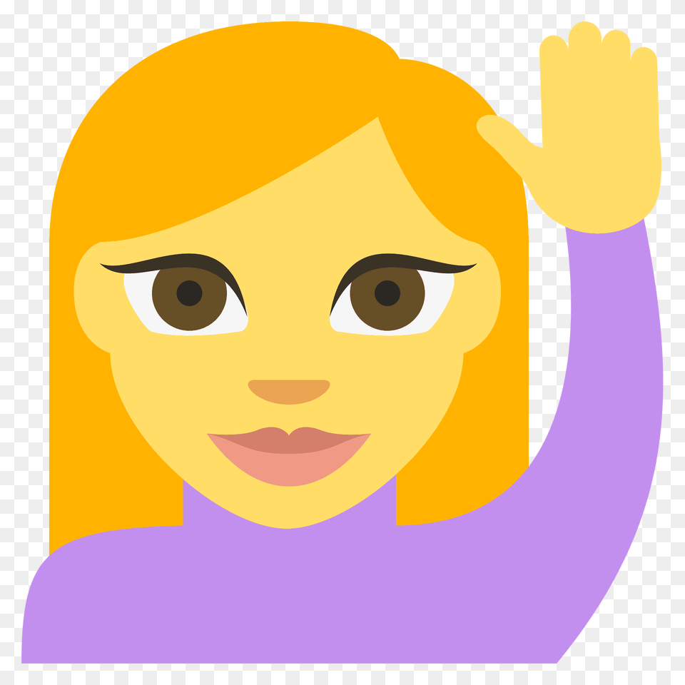 Person Raising Hand Emoji Clipart, Baby, Face, Head, Photography Free Png Download