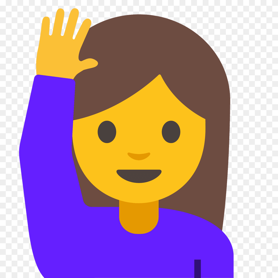 Person Raising Hand Emoji Clipart, Baby, Face, Head, Photography Png