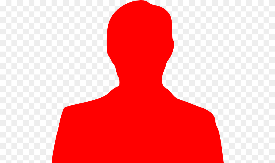 Person Red Icon Transparent Red Person Symbol, Silhouette Free Png Download