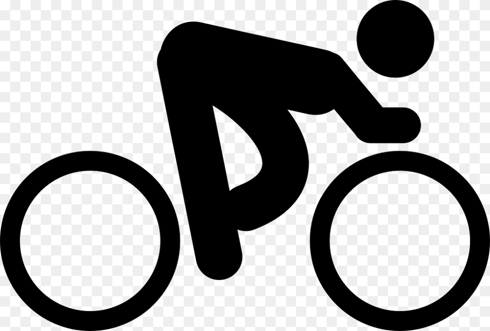 Person Riding A Bicycle Comments Person Riding A Bike Icon, Sign, Symbol, Text Free Png Download