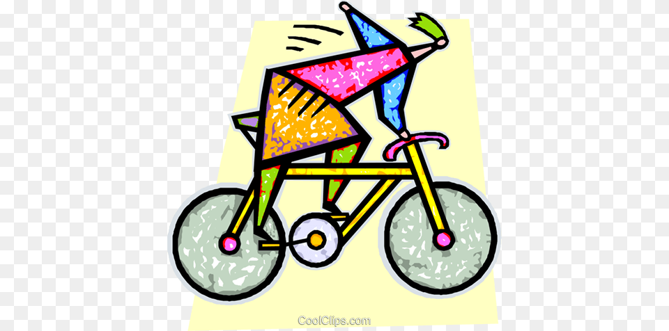 Person Riding A Bike Royalty Vector Clip Art Illustration, Machine, Wheel, Bicycle, Transportation Free Png Download