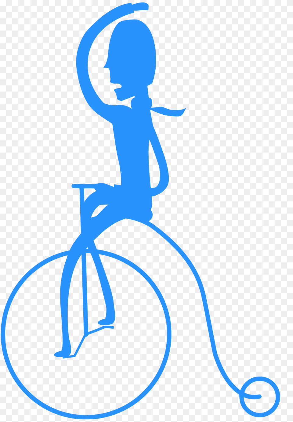 Person Riding A Penny Farthing Silhouette Png Image