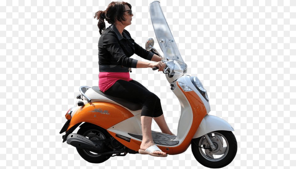 Person Riding Scooter, Adult, Woman, Female, Vehicle Png