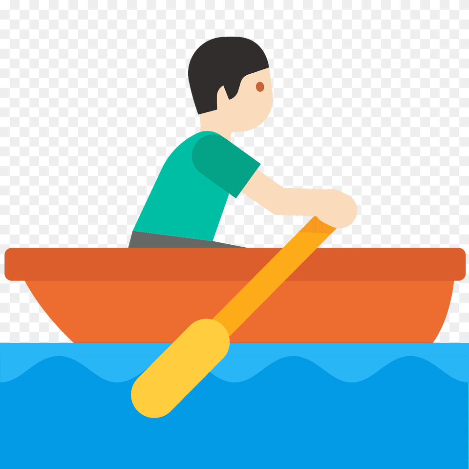 Person Rowing Boat Emoji Clipart, Oars, Boy, Child, Male Png Image